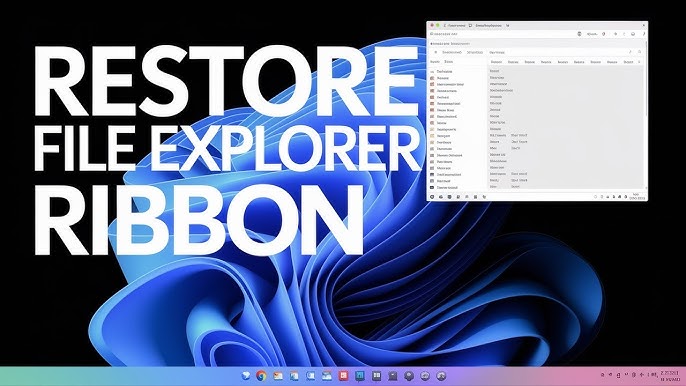 Does ExplorerPatcher bring back the File Explorer ribbon?